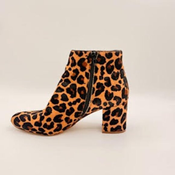 INC International Concepts Leopard Print Block Heel Ankle Boots – Size 10M - Picture 9 of 13